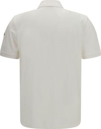 Moncler Cotton Piqu&eacute; Polo Shirt - White