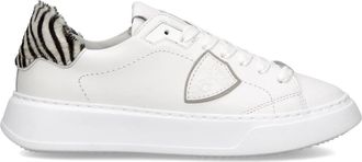 Philippe Model Sneakers Temple Tennis - Dames - Sneakers - Wit - 40 EU - Katoen - Schoenen
