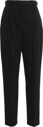 Tory Burch Dames, Broeken, Zwart, Maat: XS Leer