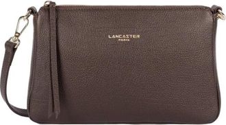 Lancaster Pochette Zipp&eacute;e Dune - Dames - Tassen - Bruin - Maat: ONE Size Leer