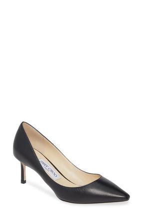Jimmy Choo London Romy 60 Leather Pump in Black at Nordstrom, Size 10.5Us