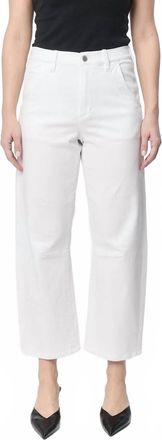 Dear John Denim Lasso High Rise Cropped Pants In White