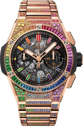 Hublot Big Bang Integrated King Gold Rainbow Chronograph Automatic Watch 451.OX.1180.OX.3999