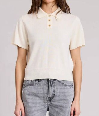 Mint Durham Sweater Top In White