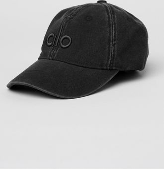 Alo | Washed Off-Duty Cap in Vintage Black