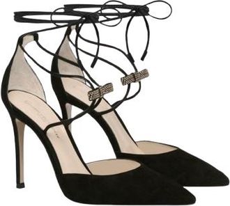 Gianvito Rossi Black Suede Astrid Pumps Size 38