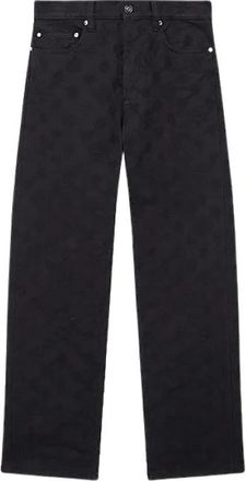 Casablanca Straight Jeans - Heren - Regular Fit Jeans - Zwart - W28 - Katoen - Jeans