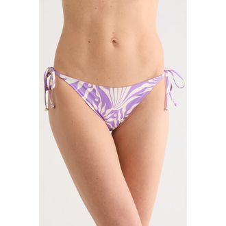 Billabong Wave Song Tanga Bikini Bottoms in Purple at Nordstrom Rack, Size X-Small