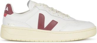Veja Stijlvolle V-90 Sneakers - Dames - Sneakers - Wit - 36 EU - Leer - Schoenen