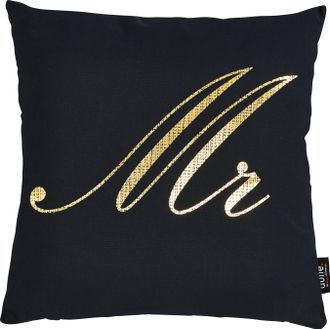 done. Dekokissen »Stone Mr« mit Schriftzug Mr, Kissenhüle mit Füllung, 1 Stück