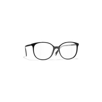 Chanel Glasses, female, Black, Size: 53 MM Pantos Eyeglasses