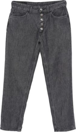 Dondup Koons Jeans - Dames - Cropped Jeans - Grijs - W31 - Katoen - Jeans