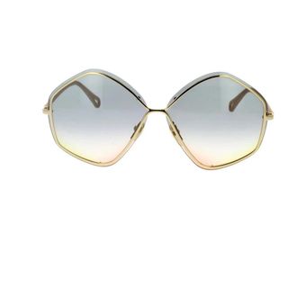 Chloé Sunglasses, female, Yellow, 65 MM, Pentagonal Sunglasses with Colorful Lenses