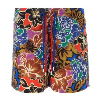 Vilebrequin Beachwear, male, Multicolor, Size: M Printed Nylon Swimming Shorts