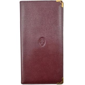 Cartier Vintage, unisex, Rood, ONE Size, Leer, Pre-owned Leren Portemonnee