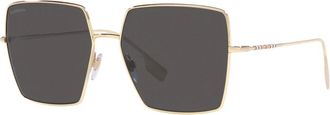 Burberry Zonnebril - Dames - Zonnebrillen - Geel - 58 MM - Accessoires