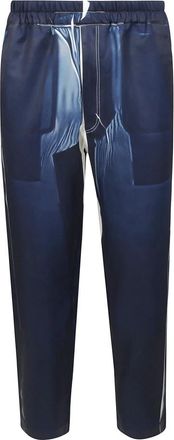 Comme Des Gar&ccedil;ons Katoenen Comfortabele Broek Geweldige Pasvorm - Heren - Slim Fit Broeken - Blauw - S - Katoen - Broeken