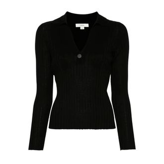 Vince Dames, Tops, Zwart, Maat: XS Zijde