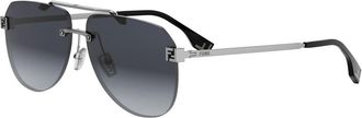 Fendi Sky Pilot Zonnebril - unisex - Accessoires - Grijs - Maat: 61 MM