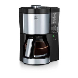 MELITTA Look V Perfection 1025-06, Cafetera Goteo, Aromaselector, Moderna, Jarra De Vidrio, Dep&oacute;sito De Agua Extra&iacute;ble, Protecci&oacute;n 3 En 1 Anti Cal, 1,25 Litro