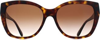 Emporio Armani EA4198 502613 glanzend havana bruin gradi&euml;nt zonnebril