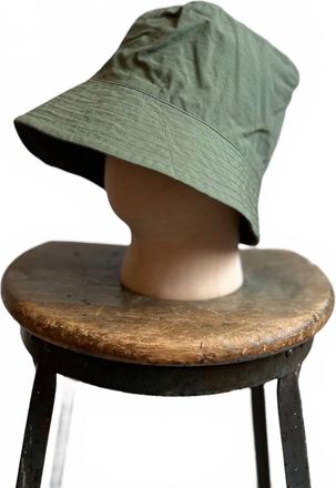 Engineered Garments Mens Bucket Hat In Olive Ripstop