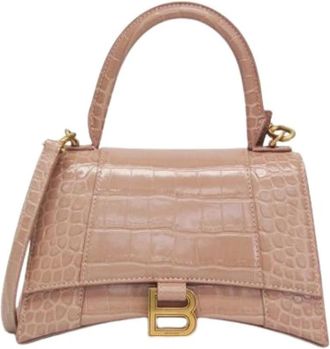 Balenciaga Pre-owned Hour Glass 593546 Handbag - Dames - Vintage Handtas - Beige - ONE Size - Leer - Vintage