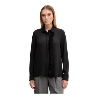 Gaud&igrave; Camicia Classica con Collo - - Blouses & Shirts - Donna - Nero - XS