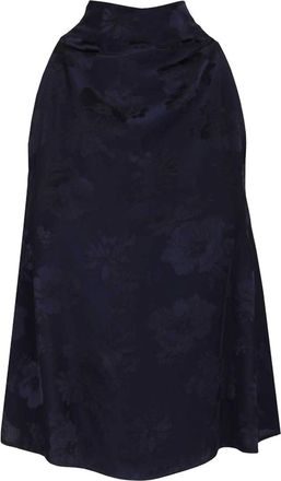 Forte_Forte Womens Sleeveless Jacquard Top In Notte