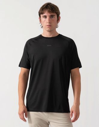 HUGO BOSS Mens BOSS Green Tee Active Mens T-Shirt - Black 001 - Size: 40