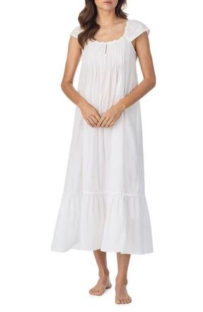 Eileen West Sleeveless Cotton Ballet Nightgown in White at Nordstrom, Size X-Small