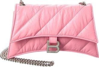 Balenciaga Crush Leather Shoulder Bag