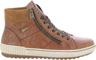 Remonte Dames Cognac Schoenen - Dames - Sneakers - Bruin - 42 EU - Schoenen