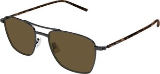 Saint Laurent SL 866 Zonnebril - unisex - Zonnebrillen - Bruin - 53 MM - Accessoires
