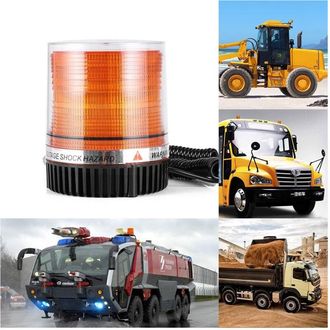 Trade Shop Trade Shop - Luz Intermitente De Emergencia, Luz Giratoria, Base Magn&eacute;tica, L&aacute;mpara De Coche De 12 V Hb-801f