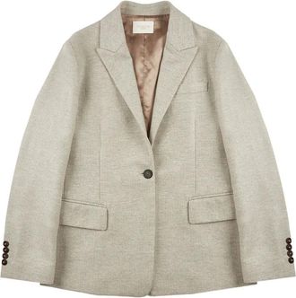 Montedoro Red buttoned jacket - women - Virgin Wool/Polyamide/Cashmere/Viscose/Spandex/Elastane - 42 - Neutrals