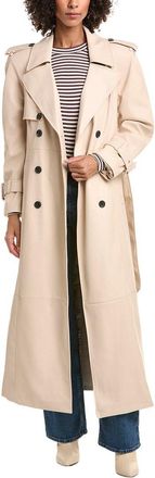 Avec Les Filles Faux-Ever Leather Maxi Trench Coat