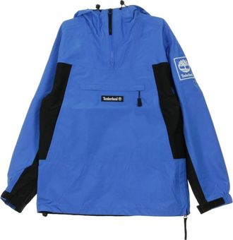 Timberland Waterdichte Windbreaker Pullover - Heren - Zomerjassen - Blauw - S - Polyester - Jassen