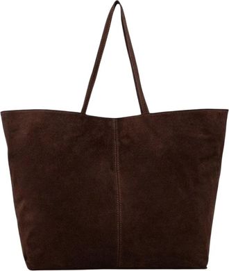 Vicolo Grote Su&egrave;de Shopper - Dames - Shoppers - Bruin - ONE Size - Su&egrave;de - Tassen