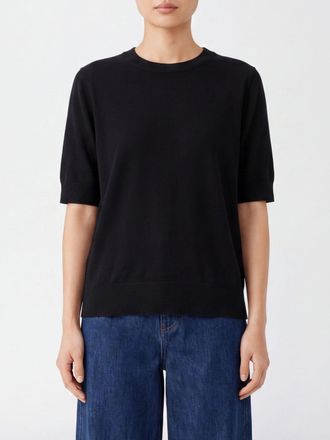 KANGRA Maglia girocollo a maniche corte in pura lana merino