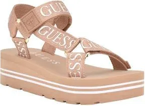 Guess Avin Platform Sandal in Rose Gold at Nordstrom Rack, Size 9.5