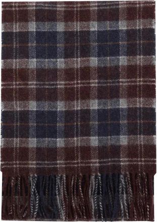 Barbour Tartan Lamswollen Sjaal - unisex - Wintersjaals - Bruin - ONE Size - Wol - Accessoires