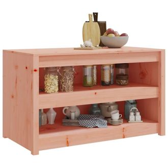 Berkfield Home Outdoor Kitchen Cabinet 106x55x64 cm Solid Wood Douglas in Light Tan | Size: 106 x 55 x 64 cm