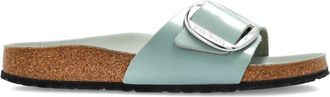 Birkenstock Madrid Big Buckle Hex Shine Pure Sage, Natural Lea