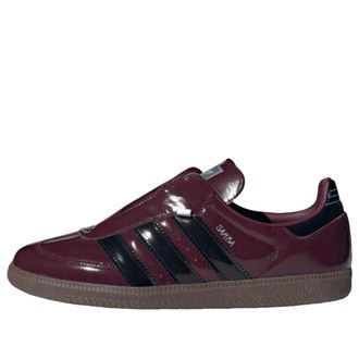 adidas Samba OG Maroon Black Patent JQ0013