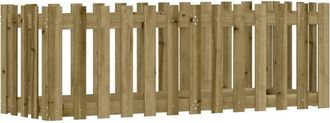 vidaXL Vidaxl - Arriate elevado jardín valla madera impregnada pino 150x50x50cm