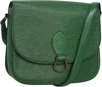 Louis Vuitton Pre-owned Cross Body Bags, female, Green, Size: ONE SIZE Pre-owned Epi Saint Cloud GM Crossbody Bag
