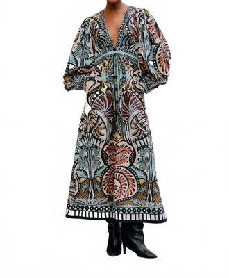 Farm Rio Balamana Maxi Dress In Multicolor