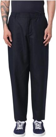 A|X Armani Exchange Pantalone Wide Broeken - Heren - Wijde Broeken - Blauw - W30 - Katoen - Broeken