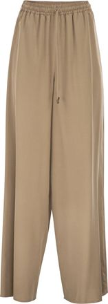 Max Mara Pantalones de pernera ancha de seda lavada Maxmara Mxmgenero
